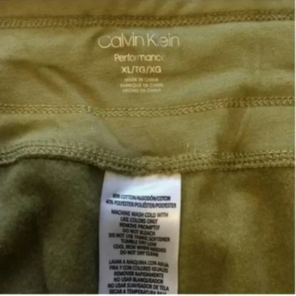 Calvin Klein Performance Logo Joggers - Moss - Picture 4 of 7